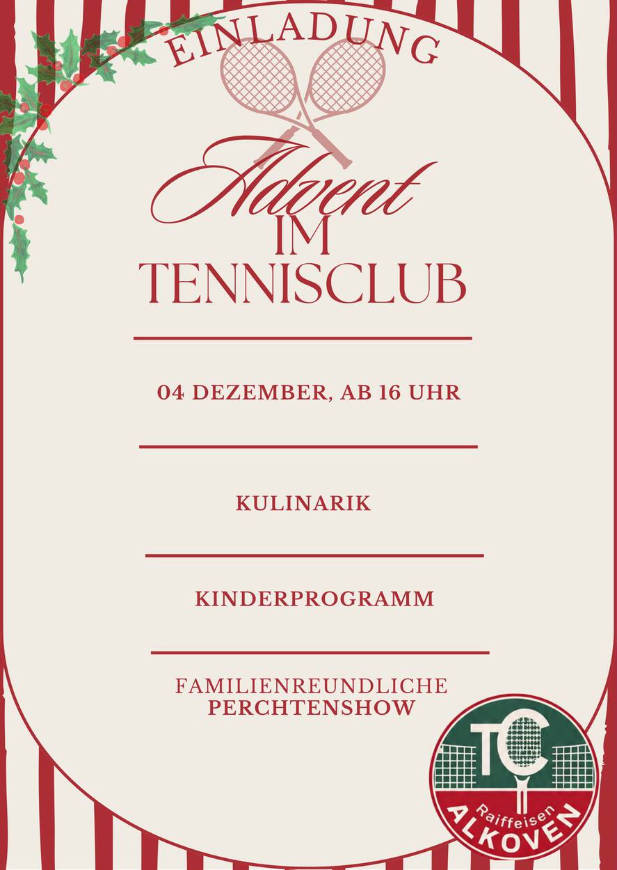 Advent im Tennisclub